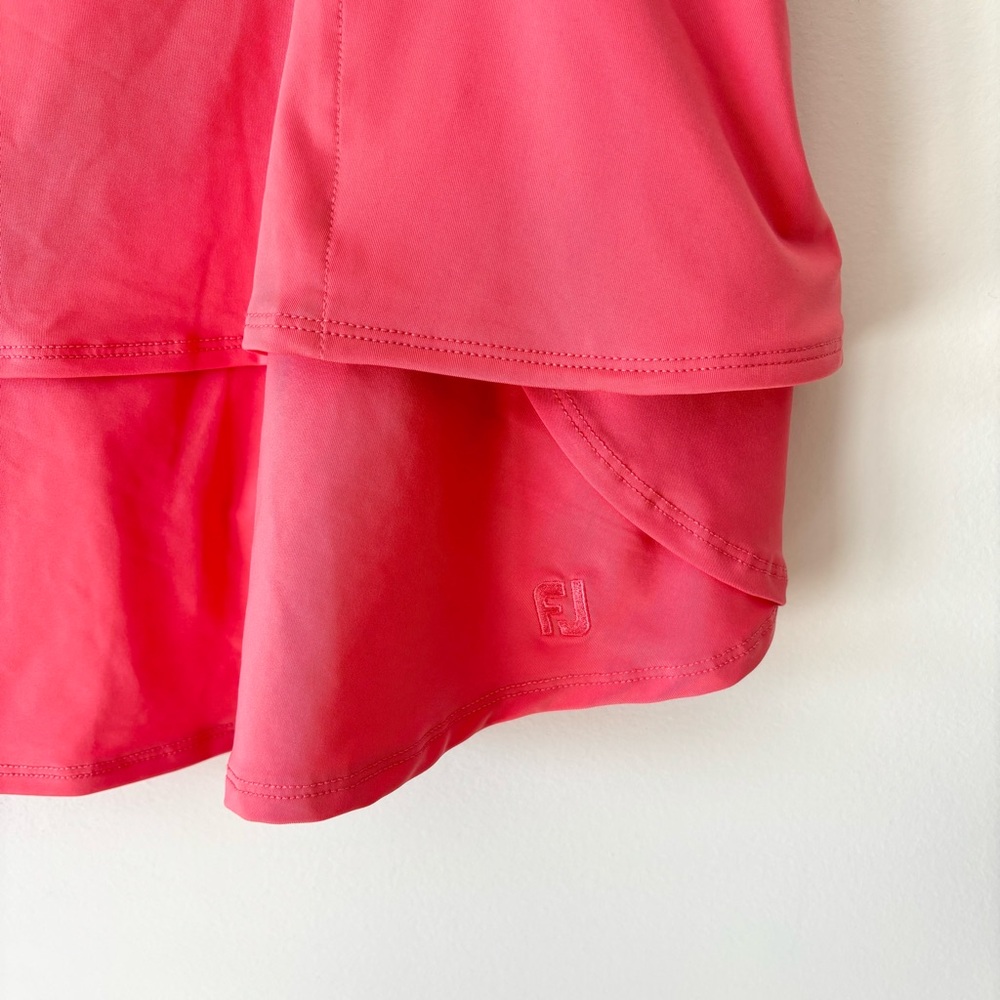 FootJoy Performance Layered Skort Pink Athletic Skirt Golf Tennis Prep Sporty - Picture 3 of 9